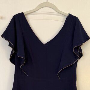 Navy dress with gold details | Jessica Simpson